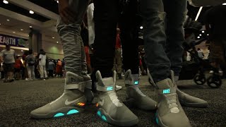 WE WORE NIKE AIR MAGS AT SNEAKERCON [upl. by Enilasor632]