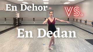 En Dehors vs En Dedans Turns  Ballet Terminology [upl. by Eerahc]