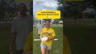 UNDODGEBALL GAME with HARD BOILED EGGS😂🥚 sports dodgeball funny throw game joke [upl. by Kra]