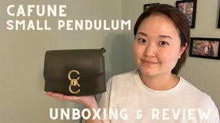 Cafune small pendulum bag unboxing and review mycafune [upl. by Ellerad]