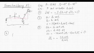 Vorrechenübung13 A3 Markert Mechanik1 RWTHAachen IAM [upl. by Hepsibah]