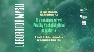 Eduard Bakštein Marián Kolenič AI v duševním zdraví  digitální psychiatrie ÚMKP 8102024 [upl. by Bunny]