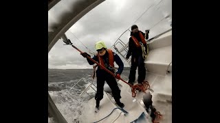 Segeltörn bei Starkwind in der Flensburger Förde [upl. by Larimore]