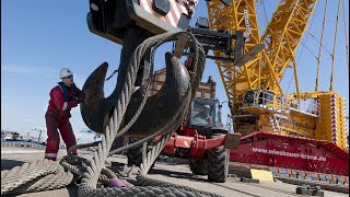 Incredible Biggest Crane Assemble You Must See Heavyduty Equipment For Bridge Construction [upl. by Kirsteni]