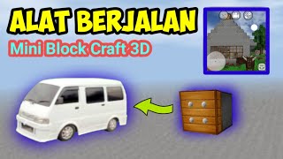 TUTORIAL ALAT BERJALAN  MINI BLOCK CRAFT 3D [upl. by Onailerua]