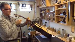 How to make the saddle for a classical guitar [upl. by Asinla]