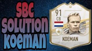 SBC SOLUTION KOEMAN 91  MAD FUT 21 [upl. by Relyhcs]