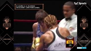 La Tigresa Acuña vs La Locomotora Oliveras en Boxeo de Primera [upl. by Ammadas]