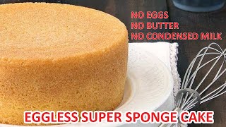 Super Spongy Eggless Vanilla Sponge Cake [upl. by Meriel530]