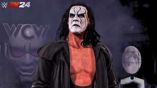 WWE 2K24  Sting Ultra Realistic  Starrcade 974KPS5 [upl. by Brigette]