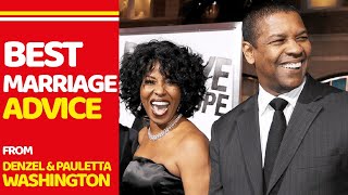 Denzel and Pauletta Washington share their marriage secrets and advice💍 to long lasting marriage [upl. by Akimak884]