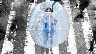 I Avoided People By Walking Around In A Giant Plastic Bubble [upl. by Allevon]