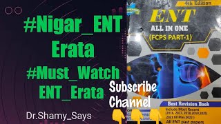 ENT Erata NigarKhan A must watch Nigar Khan has many mistakesRectifyENTErata Niga fcps12 [upl. by Itsirhc]