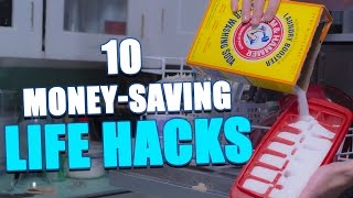 10 MoneySaving LIFE HACKS To Try At Home [upl. by Wiatt430]