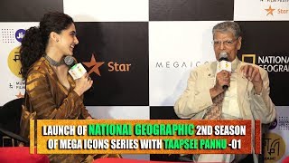 Launch Of National Geographic 2nd Season Of Mega Icons Series With Tapsee Pannu 01  Tvnxt [upl. by Philps]