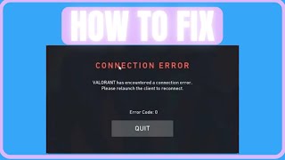 FIX VALORANT ERROR CODE 0 NEW [upl. by Rafter]