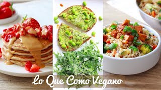 LO QUE COMO EN UN DÍA VEGANO  Primavera [upl. by Nicodemus123]