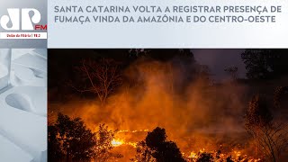 SANTA CATARINA VOLTA A REGISTRAR PRESENÇA DE FUMAÇA VINDA DA AMAZÔNIA E DO CENTROOESTE [upl. by Ardnnaed]