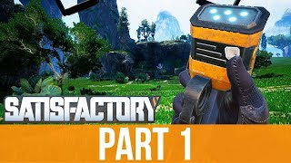 Satisfactory Başlangıç Rehberi HUB İnşasını Tamamladık 🚀 İlk Adımlar  Part 1 [upl. by Annmaria]