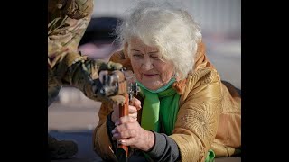 Breaking quotGranny Goes To Warquot Ukraine Citizens Prepare For Invasion [upl. by Southard]