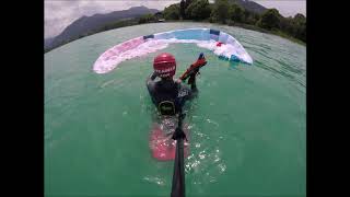 Test v2 leccalecca kite MINIMAbeta 11 m² waterstart [upl. by Enived]