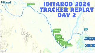 Iditarod 2024 GPS replay 2 [upl. by Virgilia415]