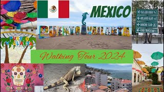 PUERTO VALLARTA MEXICO  Walking Tour 2024 in 4K [upl. by Nogaem]