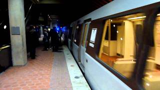 WMATA CAF 5001 on the Orange Line arriving at ViennaFairfaxGMU [upl. by Sedinoel700]