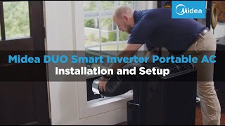 Midea DUO Smart Inverter Portable AC Installation Overview [upl. by Ecnerol]