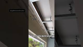 Cortineiro de Drywall como fazer shorts [upl. by Nirehs]