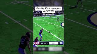 First Onside Kick recovery for TD in CFB25 [upl. by Sheppard945]