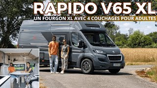 Rapido V65 XL  un grand fourgon familial à découvrir en vidéo [upl. by Vidovik]