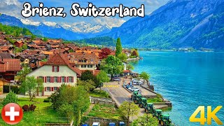 Brienz Switzerland 4K  The Most beautiful villages in Switzerland  A Paradise on Earth [upl. by Milburr]