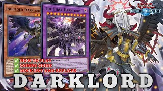 THE FIRST DARKLORD IS HERE Support ampSkillFOR DARKLORDCombo guideDecklistamp ReplaysIN YUGIOH DL [upl. by Oicafinob]