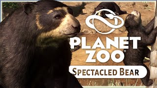 New Spectacled Bear  Planet Zoo Zookeepers Animal Pack  Screenshot Reveals [upl. by Timon711]