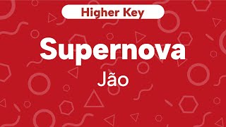 Karaoke Supernova  Jão  Higher Key Cover [upl. by Jegger]