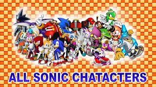 Sonic Characters All  Names in description [upl. by Eihcir]