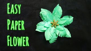 Paper Flower Diy  Easy Paper Flower Craft Paper Craft [upl. by Anilok]