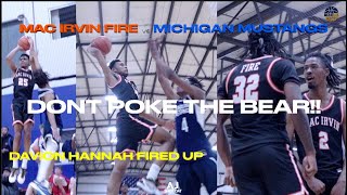 “GIVE IT BACK TO HIM” Davion Hannah was CALLING HIM OUT🔥 Mac Irvin Fire Vs Michigan Mustangs 17u [upl. by Ellegna]