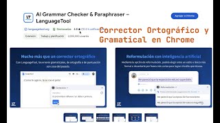 Instalar un corrector Ortográfico y Gramatical en Chrome LanguageTool [upl. by Venu]