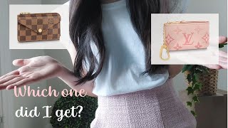 LOUIS VUITTON KEY POUCH WALLET BAG REVEAL UNBOXING  Recto Verso or Gradient Pink Luxury Thoughts [upl. by Rehc847]