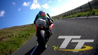 Dean Harrison chases James Hillier during TT 2017 practice [upl. by Morley]