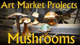 Turn a Hardwood Mushroom  Art Market Projects [upl. by Kenna481]