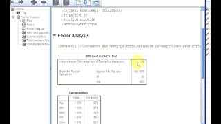 How to do KMO and Bartlett test analysis in SPSS [upl. by Deryl]