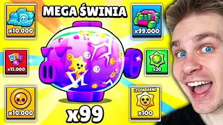 Jak WYGRYWAĆ WSZYSTKO w MEGA ŚWINI 🐷 by MIEĆ 99x LEGENDARNY STARR DROP ⭐️ w Brawl Stars 😱 [upl. by Lielos]