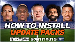 HOW TO UPDATE GRAPHICS ON FM24  Football Manager 2024 Graphics Installation Guide [upl. by Yrtua602]