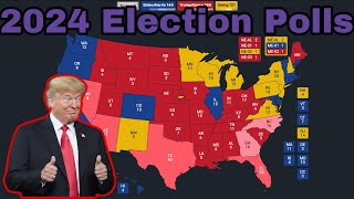 The 2024 Election Map based on NEW POLLS  Biden v Trump July 2024 [upl. by Compton]