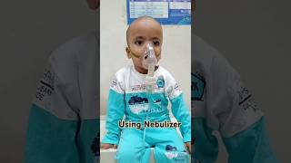 Nebulizing cute baby🤧sick shortsvideo viralvideo baby cute foryou trending nebulizersafe [upl. by Maxy]