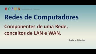 Curso de Redes  Vídeo 01  Componentes de uma rede LAN WAN [upl. by Ursas]