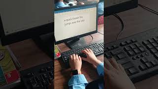 touch typing by my student how to touch type touch typing typing skill improve typing skill [upl. by Palla]